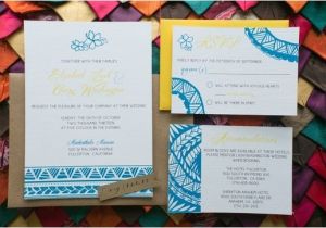 Polynesian Wedding Invitations Custom Samoan Inspired Wedding Invitation Reserved