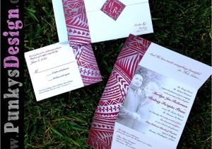 Polynesian Wedding Invitations Tribal Polynesian Samoan Wedding Invitations Yelp