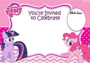 Pony Party Invitation Templates Updated Free Printable My Little Pony Birthday