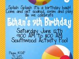 Pool Party Birthday Invitation Wording Kid Pool Party Invitation Wording