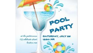 Pool Party Invitation Ideas for Adults Adult Pool Party Summer Cocktail Invitation