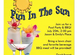 Pool Party Invitation Ideas for Adults Yellow Adult Pool Party Bbq Invitations