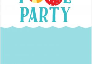 Pool Party Invitation Template 45 Pool Party Invitations Kitty Baby Love