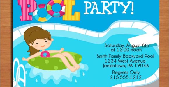 Pool Party Invitations Free Printable Free Printable Birthday Pool Party Invitations Drevio