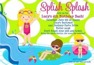 Pool Party Invitations Free Printable Free Printable Birthday Pool Party Invitations Free
