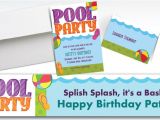 Pool Party Invitations Party City Custom Pool Party Invitations Thank You Notes Party City