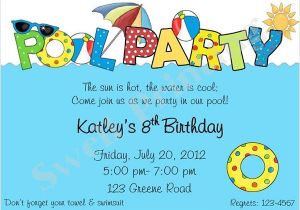 Pool Party Invitations Templates Pool Party Invitation Template 38 Free Psd format