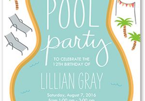 Pool Party Invitations with Photo 18 Birthday Invitations for Kids Free Sample Templates