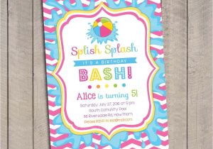 Pool Party Invitations with Photo Pool Party Invitation Kids Pool Party Invitation Pool
