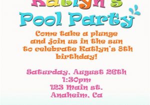 Pool Party Invite Wording Adult Pool Party Quotes Quotesgram