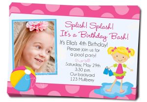 Pool Party Invite Wording Birthday Pool Party Invitation Wording Best Party Ideas