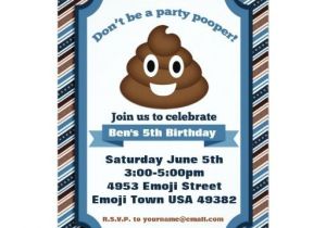 Poop Emoji Birthday Invitations 1000 Images About Kids 2 12 Birthday Invitations On Pinterest