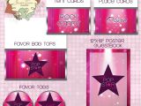 Pop Star Party Invitations Pink Pop Star Rock Star Karaoke Star Party Invitation