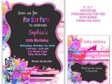 Pop Star Party Invitations Pop Star Party Pop Star Invitation Kareoke Invitation