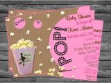 Popcorn Baby Shower Invitations Ready to Pop Popcorn Baby Shower Invitation for Girls