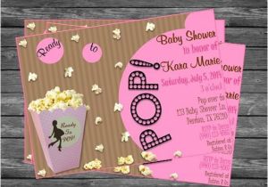 Popcorn Baby Shower Invitations Ready to Pop Popcorn Baby Shower Invitation for Girls