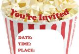 Popcorn Birthday Party Invitations 33 Best Party Ideas for Kids Party Games Birthday Cards