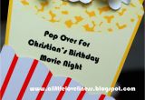 Popcorn Birthday Party Invitations A Little Loveliness Popcorn Movie Party Invitation Tutorial