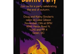 Porch Party Invitation Personalized Bonfire Invitations