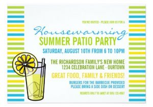 Porch Party Invitation Summer Housewarming Patio Party Invitation