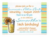 Porch Party Invitation Summer Patio Party Invitation 5" X 7" Invitation Card