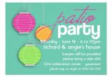 Porch Party Invitation Summer Patio Party Invitations 5" X 7" Invitation Card