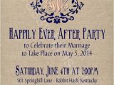 Post Elopement Party Invitation Rustic Burlap Linen Post Wedding or Elopement
