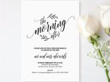 Post Wedding Breakfast Invitation Wording Wedding Brunch Invitation Template Printable Post Wedding
