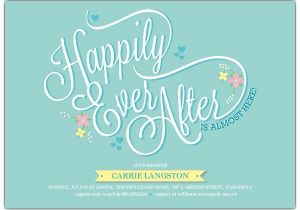 Post Wedding Shower Invitation Wording Happily Ever after Bridal Shower Invitations Paperstyle