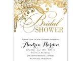 Postcard Size Bridal Shower Invitations Gold Lace Bridal Shower Invitation