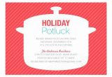 Potluck Christmas Party Invitation Wording Holiday Potluck Invitation Wording