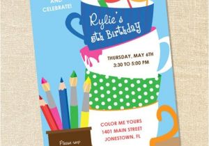 Pottery Painting Party Invitations Sweet Wishes Creative Painting Pottery Party Invitations