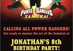 Power Ranger Birthday Invitations Power Ranger Invitation Party Ideas