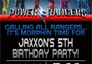 Power Ranger Birthday Invitations Power Rangers Birthday Invitation Template Power Rangers