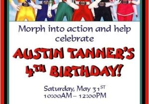 Power Ranger Birthday Invitations Power Rangers Invitations 2 Invitations