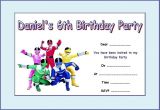 Power Ranger Birthday Invitations Power Rangers Party Invitations