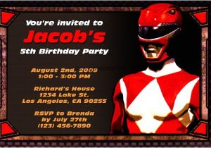 Power Ranger Birthday Invitations Printable Power Rangers Invitations General Prints
