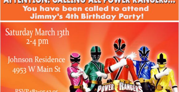 Power Rangers Birthday Invitation Template Power Rangers Birthday Invitations Ideas Free Printable