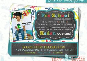 Pre K Graduation Invitations Pre School Graduation Invitation Pre K Class Graduation