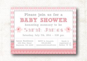 Pre Printed Baby Shower Invitations Baby Shower Invitation with Matching Pre Printed by Mbkprints