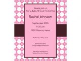 Pre Printed Baby Shower Invitations Personalized Baby Shower Invitation 5" X 7" Invitation