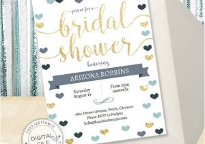 Pre Printed Bridal Shower Invitations Bridal Shower Invitation Editable Template Bachelorette