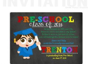 Pre Printed Graduation Party Invitations Preschool Graduation Invitations Pre School by