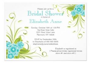 Pretty Bridal Shower Invitations Pretty Modern Floral Bridal Shower Invitation Zazzle