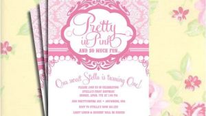 Pretty In Pink Baby Shower Invitations Diy Printable Vintage Pretty In Pink Birthday Party