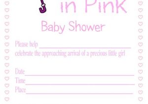Pretty In Pink Baby Shower Invitations Pretty In Pink Baby Shower Invitation