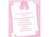 Pretty In Pink Baby Shower Invitations Pretty Pink Baby Shower In Stripes and Polka Dots 5" X 7
