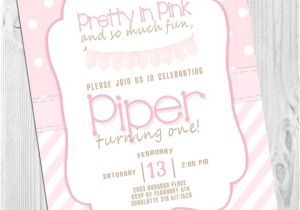 Pretty In Pink Birthday Party Invitations Pretty In Pink Birthday Party Invitation