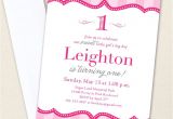 Pretty In Pink Birthday Party Invitations Pretty In Pink Party Invitations Professionally Printed or