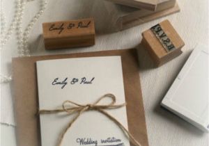 Pretty Stamps for Wedding Invitations Diy Wedding Invitations Personalised Rubber Stamps Set by